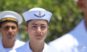 Sophia Gomes Marinho, uma das alunas que ingressaram no Colégio Naval em 2023 – Imagem: Marinha do Brasil