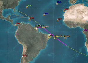 CLBI rastreia pela primeira vez um foguete da SpaceX