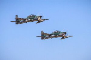 Em operação conjunta, FAB e PF interceptam aeronave oriunda do Paraguai com drogas