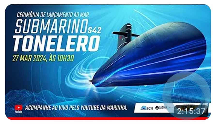 S42 Tonelero Cerimônia de Lançamento ao Mar