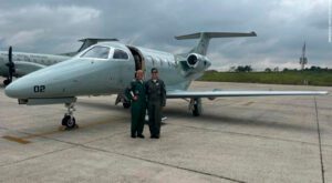Primeiro voo do Phenom 100 da FAB com tripulação feminina