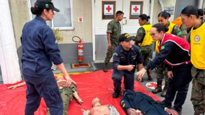 Militares da saúde treinam para atuação em ambientes de combate