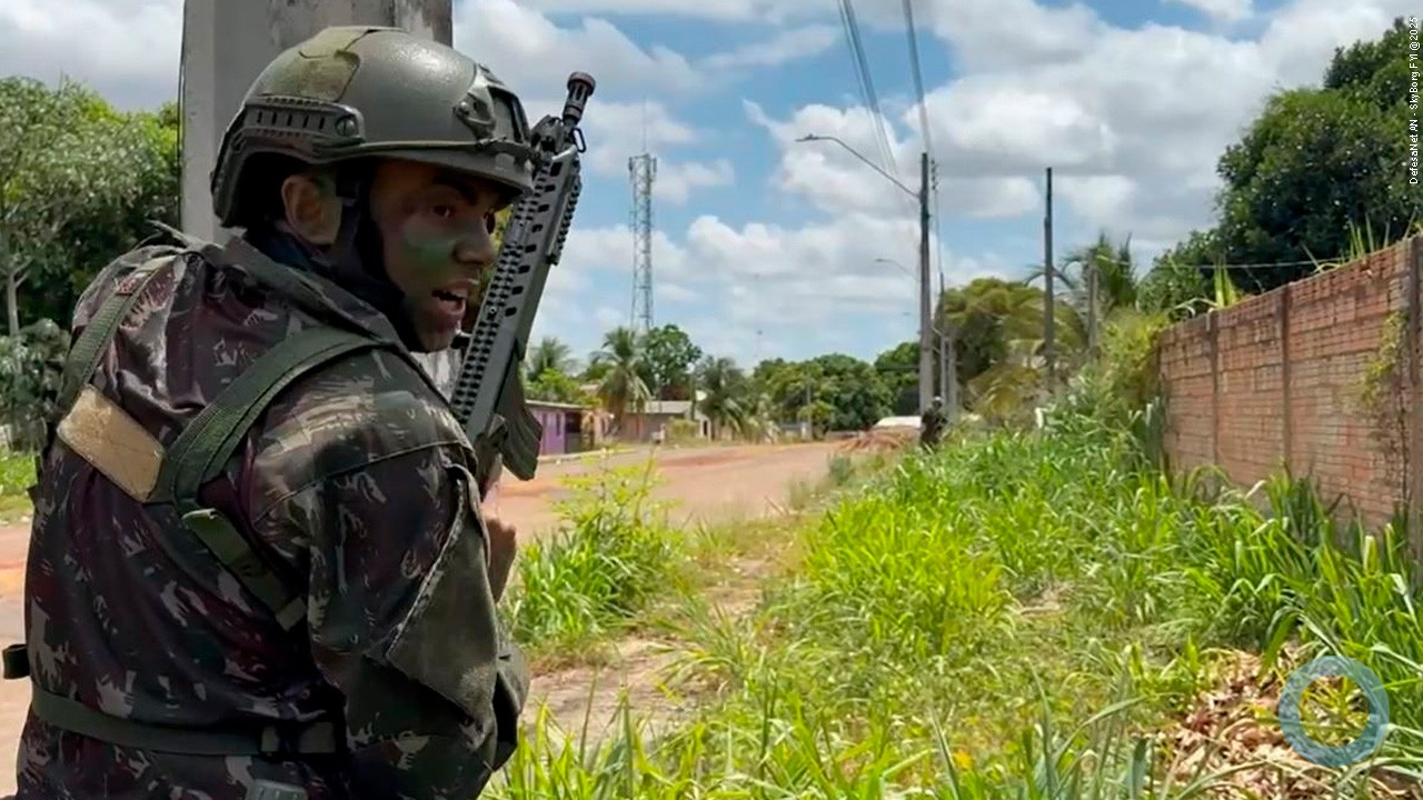 Exército simula conquista de localidade em Bonfim (RR) e demonstra operacionalidade na Operação Atlas