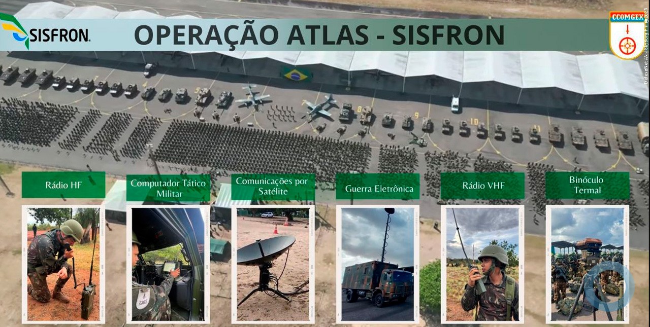 Forças brasileiras empregam recursos do SISFRON na Operação Atlas