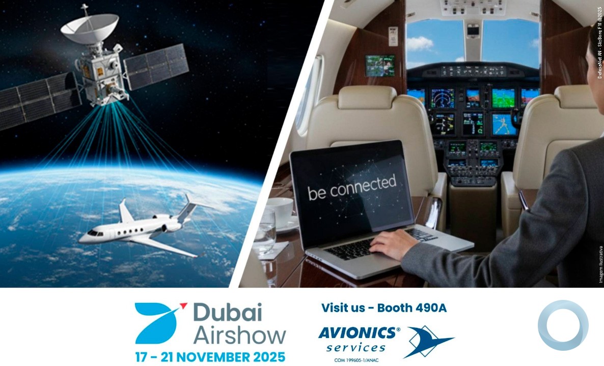 Avionics Services leva portfólio completo de soluções aviônicas e sistemas de conectividade ao Dubai Airshow 2025