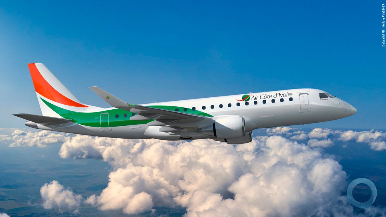 Air Côte d’Ivoire faz pedido firme de quatro Embraer E175para ampliar a conectividade regional