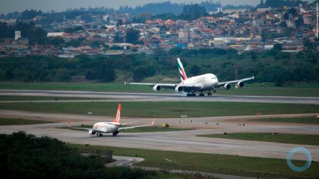 Aviação internacional registra mais de 14 mil movimentos aéreos em dezembro de 2025