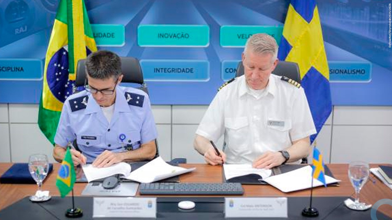 Forças Aéreas Brasileira e Sueca fazem reunião sobre cooperação bilateral