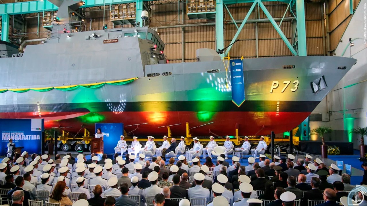 Marinha do Brasil lança o Navio-Patrulha “Mangaratiba” e inicia fase de testes