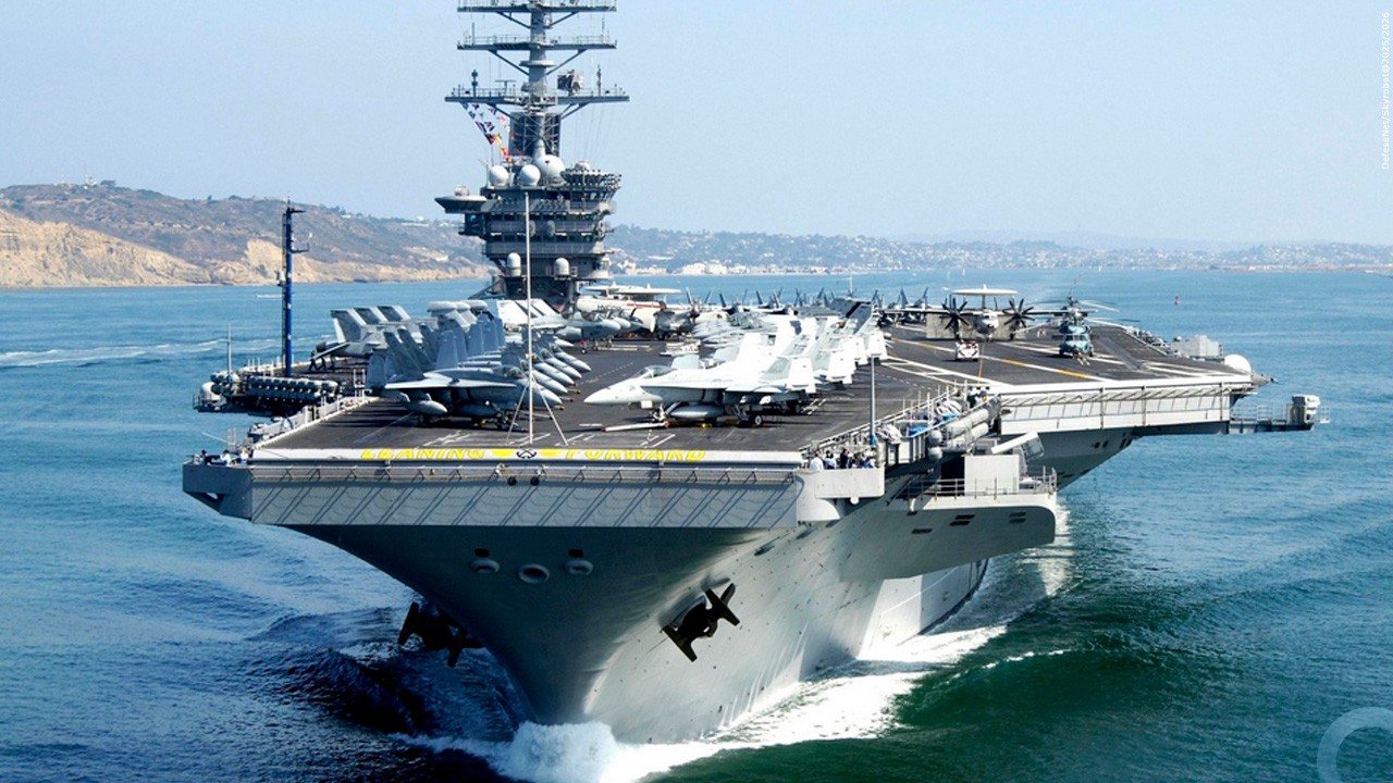 Saiba o que o porta-aviões nuclear norte-americano USS “Nimitz” fará no Brasil